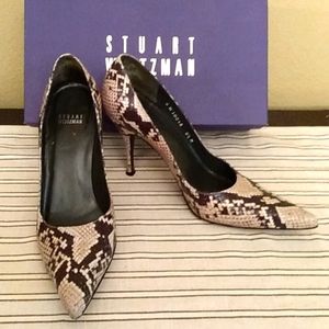 Stuart Weitzman Snakeskin Pumps